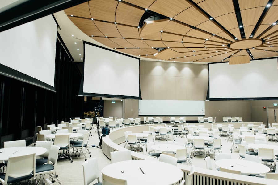 Scène de conférence et événement professionnel